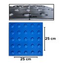 Ver imagem 3 de Piso Tátil 10pçs Borracha Pvc 25x25 Alerta Azul