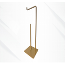 Ver imagem 1 de Porta Papel Higiênico Chão Reserva 3 Rolos Luxo - Dourado