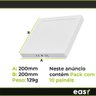 Painel Led Sobrepor Quadrado 18w Easy Pack C/10 Bivolt Abs - 4