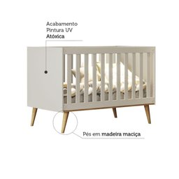 Berço Americano 3 em 1 Retro Off White - 3