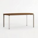 Ver imagem 2 de Mesa para Sala de Jantar Tampo MDF sem Vidro 180cm Base Metal Champagne Cinamomo Mayra
