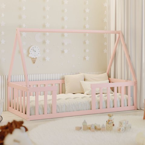 Cama Solteiro Montessoriana Valentina Rosa