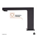 Ver imagem 4 de Torneira para Banheiro Misturador Duplo Comando Purangi Baixa Pingoo.casa - Preto