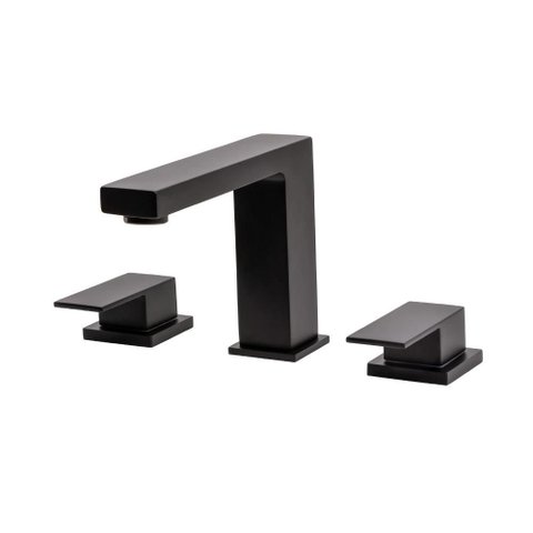 Torneira para Banheiro Misturador Duplo Comando Purangi Baixa Pingoo.casa - Preto