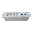 Ver imagem 1 de Caixa Embutir Escritorio 4 Tomadas 2 Usb 2usb-c