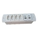 Ver imagem 2 de Caixa Embutir Escritorio 4 Tomadas 2 Usb 2usb-c