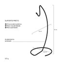 Ver imagem 3 de Suporte Mesa Fruteira Gancho para Pendurar Bananas Multiuso