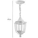 Ver imagem 3 de 2 Luminárias Pendentes Brancas Heritage Dital Suspensas Teto Sala Estar Jantar Quarto Jardim