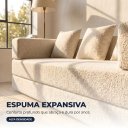 Ver imagem 7 de Sofá Cama 3 Lugares na Caixa 190 cm Capri Bouclê B05 - D'Rossi