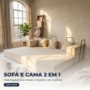 Ver imagem 5 de Sofá Cama 3 Lugares na Caixa 190 cm Capri Bouclê B05 - D'Rossi