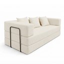 Ver mais imagens de Sofá Cama 3 Lugares na Caixa 190 cm Capri Bouclê B05 - D'Rossi
