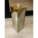 Ver imagem 1 de Porta Escovas De Vidro Com Tampa Dourado Lavabo Banheiro