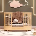 Ver imagem 5 de Berço Redondo Evolutivo Crescer 3 em 1 Coleção Wave Divicar - nature