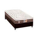 Ver imagem 1 de Cama Box Solteiro: Colchão Molas Ensacadas Castor Pocket Silver Star Air Híbrido + Base CRC Suede