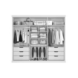 Guarda Roupa Capri 6 Portas Avelã Moveis Carraro - 3 Guarda Roupa Capri 6 Portas Avelã Moveis Carraro - 3