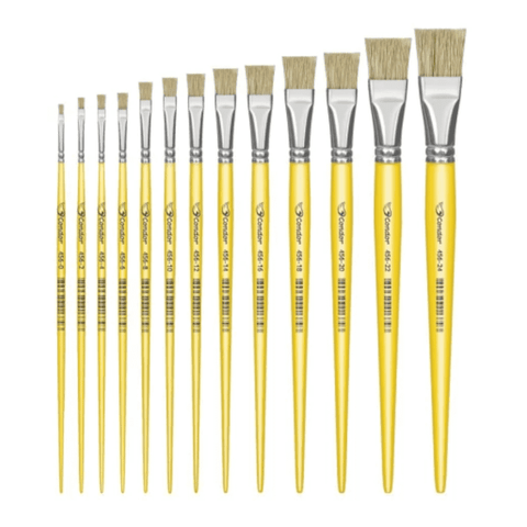 Kit 13 Pinceis Artísticos P/ Telas Tecidos Painel Condor 456