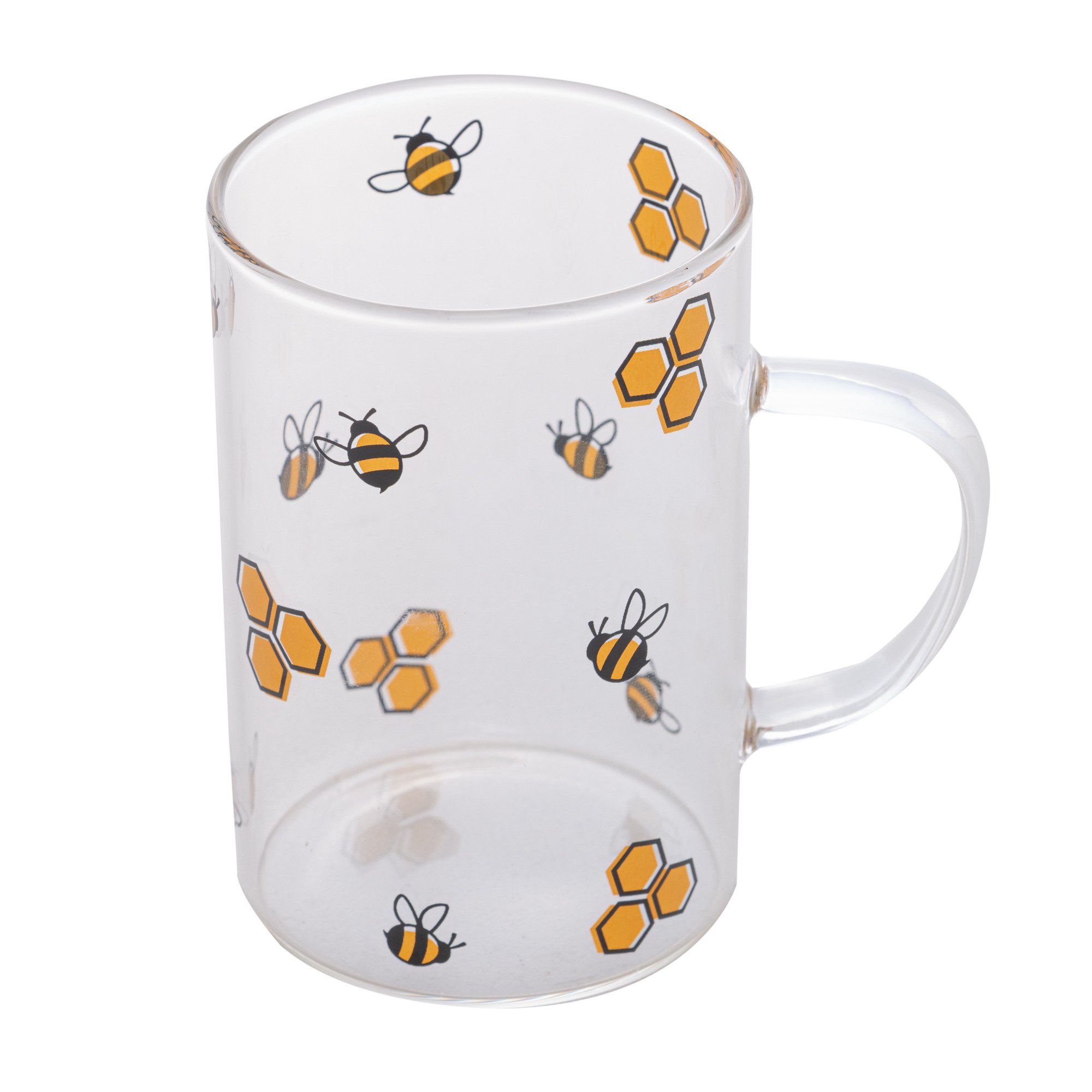 Caneca de Vidro Borossilicato Resistente Ao Calor Bee 280ml - Lyor