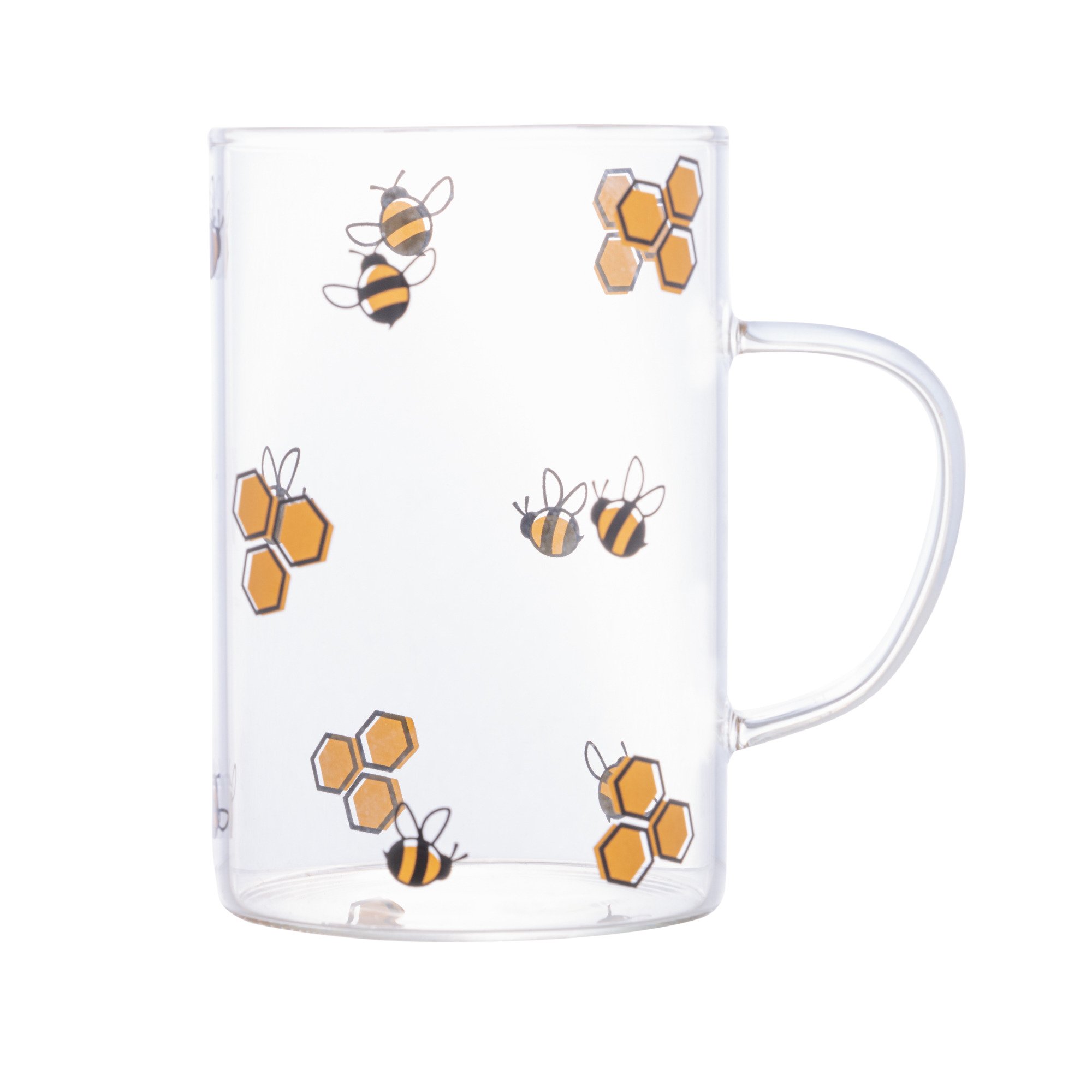 Caneca de Vidro Borossilicato Resistente Ao Calor Bee 280ml - Lyor - 2