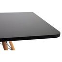 Ver imagem 5 de Conjunto de Mesa de Jantar Eames Eiffel Quadrada 90cm Tampo de Madeira 4 Cadeiras Pretas