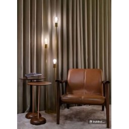 Luminária Chão 3 Colunas Metálicas 3 Alturas Estilo Retrô para 3 Lâmpadas 1,30m - Preta - 4