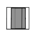 Ver imagem 3 de Vitrô 2 Folhas Móveis de Correr Aluminio Preto 1,00x1,20 Linha 18 Modular
