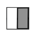 Ver imagem 5 de Vitrô 2 Folhas Móveis de Correr Aluminio Preto 1,00x1,20 Linha 18 Modular