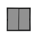 Ver imagem 1 de Vitrô 2 Folhas Móveis de Correr Aluminio Preto 1,00x1,20 Linha 18 Modular