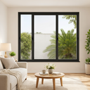 Ver imagem 7 de Vitrô 2 Folhas Móveis de Correr Aluminio Preto 1,00x1,20 Linha 18 Modular