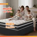 Ver imagem 7 de Cama Box Baú Solteiro Molas Ensacadas Bali Preto 88x188x63cm