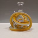 Ver imagem 2 de Castiçal Porta Vela Vidro 16x14x14cm Âmbar