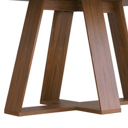 Conjunto de Sala de Jantar 6 Cadeiras Tampo sem Vidro 170x90 Cm Dj Móveis Kiara Freijó Yasmin Lunar - 3