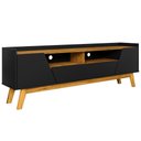 Ver imagem 5 de Rack para Sala de Estar Tv 70 Pol 180cm Morello B02 Preto Fosco Naturalle - Lyam Decor