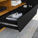 Ver imagem 2 de Rack para Sala de Estar Tv 70 Pol 180cm Morello B02 Preto Fosco Naturalle - Lyam Decor