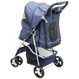 Carrinho de Passeio Pet com Porta Copo para Cães e Gatos - Vermelho - 5