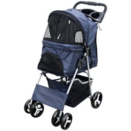 Carrinho de Passeio Pet com Porta Copo para Cães e Gatos - Vermelho - 7