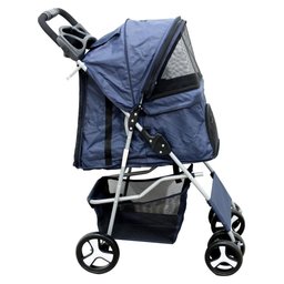 Carrinho de Passeio Pet com Porta Copo para Cães e Gatos - Vermelho - 2