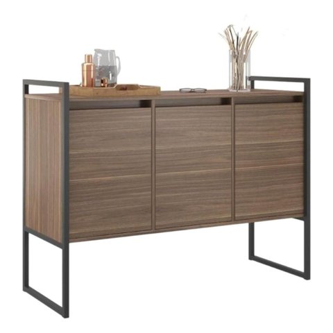 Buffet Aparador 3 Portas para Sala de Estar Industrial - Affara