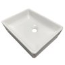 Cuba Sobrepor para Banheiro Lavabo Apoio Branca 40x31x10cm- Peq Defeitos - Guarujab - 4