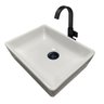 Cuba Sobrepor para Banheiro Lavabo Apoio Branca 40x31x10cm- Peq Defeitos - Guarujab - 1