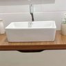 Cuba Sobrepor para Banheiro Lavabo Apoio Branca 40x31x10cm- Peq Defeitos - Guarujab - 2