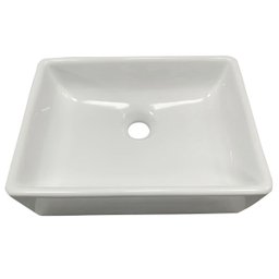 Cuba Sobrepor para Banheiro Lavabo Apoio Branca 40x31x10cm- Peq Defeitos - Guarujab - 3