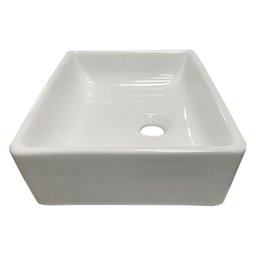 Cuba Sobrepor para Banheiro Lavabo Apoio Branca 40x31x10cm- Peq Defeitos - Guarujab - 5