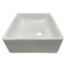 Cuba Sobrepor para Banheiro Lavabo Apoio Branca 40x31x10cm- Peq Defeitos - Guarujab - 5