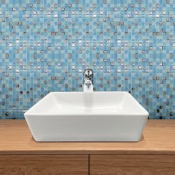 Cuba Sobrepor para Banheiro Lavabo Apoio Branca 40x31x10cm- Peq Defeitos - Guarujab - 6
