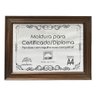 Moldura A4 Quadro Certificado Diploma Premium e Tela Acetato - 1