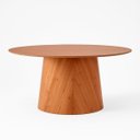 Ver imagem 2 de Mesa Oval Design Moderno 160cm X 90cm Base em Madeira Maciça Amanda