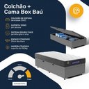 Ver imagem 4 de Cama Box Baú + Colchão Gazin de Espuma D60 Double Face Force Up Solteiro 88 cm
