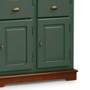 Ver imagem 3 de Balcão Buffet 4 Portas 3 Gavetas Manchester 2048 Linz Móveis - Verde Musgo/Imbuia Glazer
