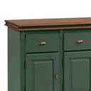 Ver imagem 2 de Balcão Buffet 4 Portas 3 Gavetas Manchester 2048 Linz Móveis - Verde Musgo/Imbuia Glazer