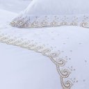 Ver imagem 2 de Jogo de Lençol King Mistral Percal 200 Fios 100% Algodão 4 Peças - Branco To Decorando